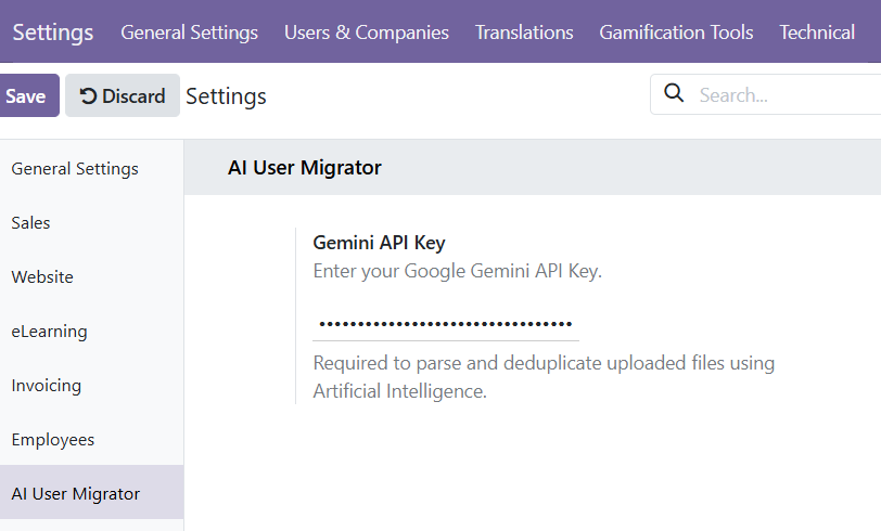 Configure API Key